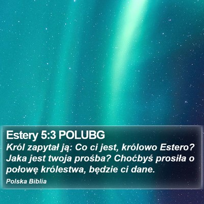 Estery 5:3 POLUBG Bible Verse Image