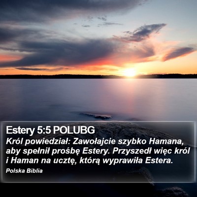 Estery 5:5 POLUBG Bible Verse Image