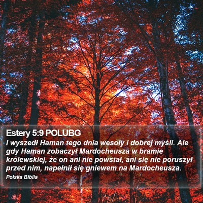 Estery 5:9 POLUBG Bible Verse Image