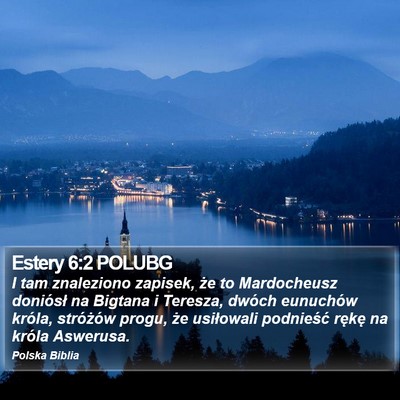 Estery 6:2 POLUBG Bible Verse Image