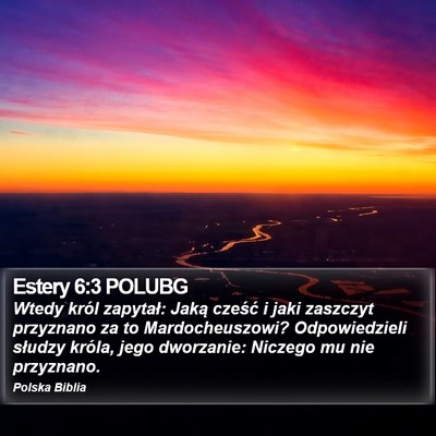 Estery 6:3 POLUBG Bible Verse Image