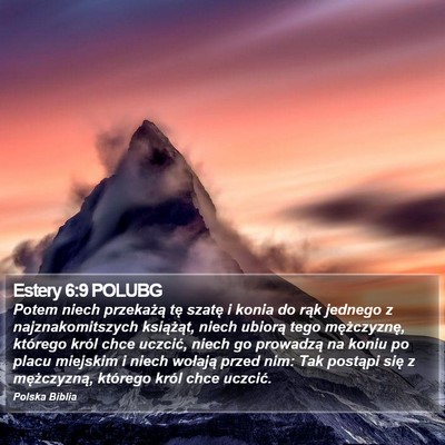 Estery 6:9 POLUBG Bible Verse Image