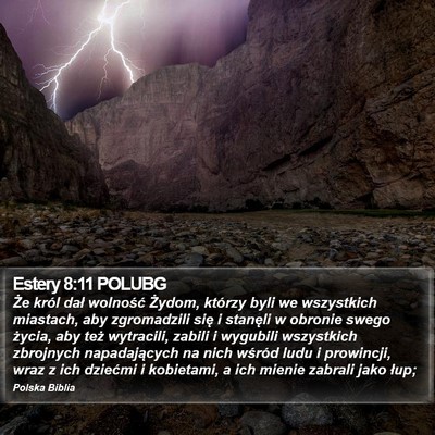 Estery 8:11 POLUBG Bible Verse Image