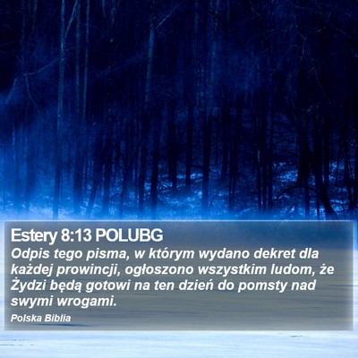 Estery 8:13 POLUBG Bible Verse Image