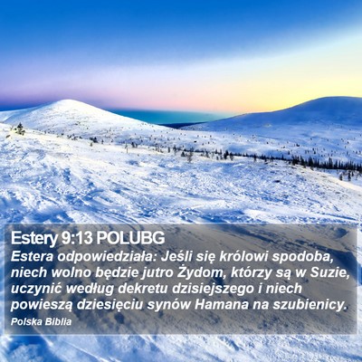 Estery 9:13 POLUBG Bible Verse Image