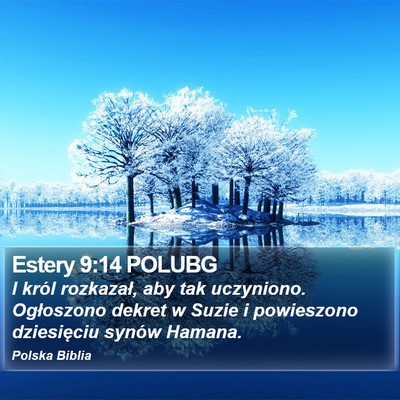 Estery 9:14 POLUBG Bible Verse Image