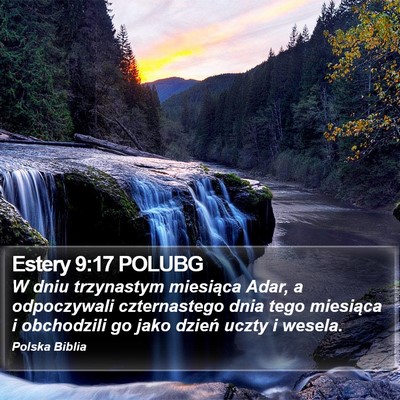Estery 9:17 POLUBG Bible Verse Image