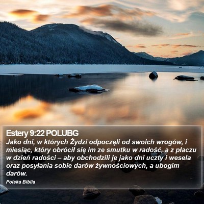 Estery 9:22 POLUBG Bible Verse Image