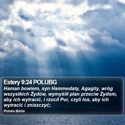 Estery 9:24 POLUBG Bible Verse Image