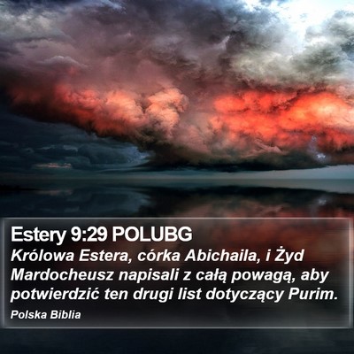 Estery 9:29 POLUBG Bible Verse Image