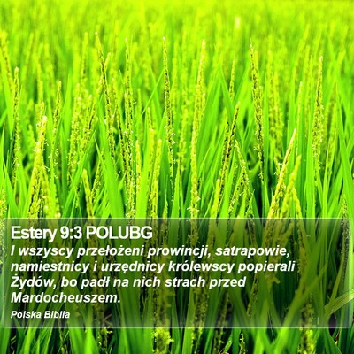 Estery 9:3 POLUBG Bible Verse Image