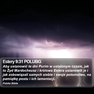 Estery 9:31 POLUBG Bible Verse Image