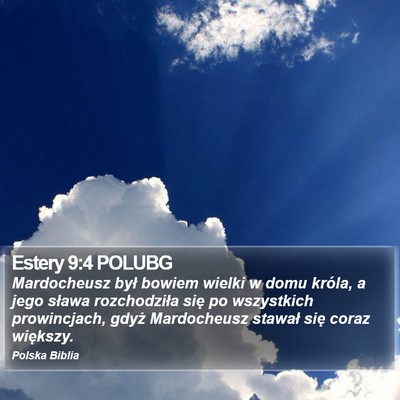 Estery 9:4 POLUBG Bible Verse Image