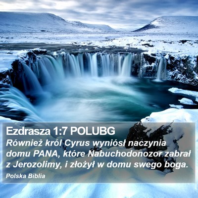 Ezdrasza 1:7 POLUBG Bible Verse Image