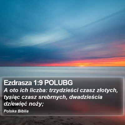 Ezdrasza 1:9 POLUBG Bible Verse Image