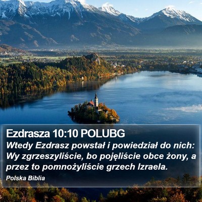 Ezdrasza 10:10 POLUBG Bible Verse Image