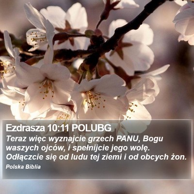 Ezdrasza 10:11 POLUBG Bible Verse Image