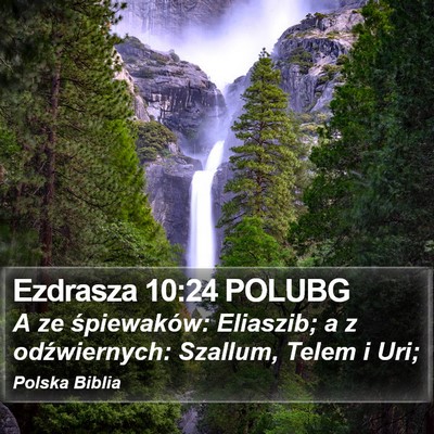 Ezdrasza 10:24 POLUBG Bible Verse Image