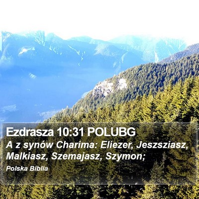 Ezdrasza 10:31 POLUBG Bible Verse Image