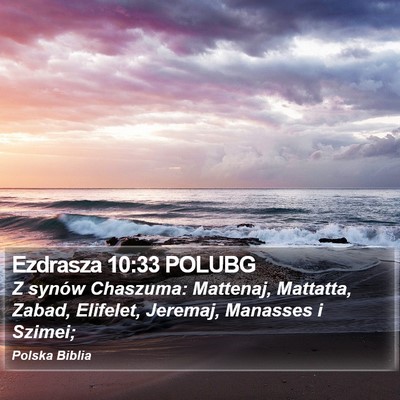 Ezdrasza 10:33 POLUBG Bible Verse Image