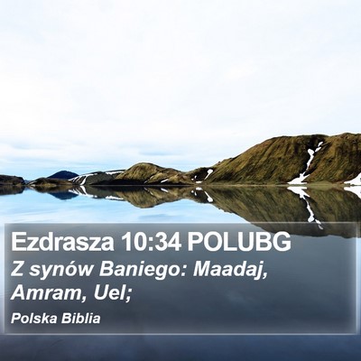 Ezdrasza 10:34 POLUBG Bible Verse Image