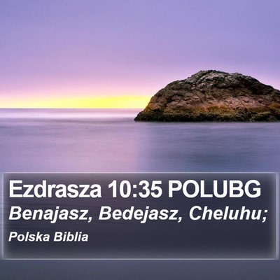 Ezdrasza 10:35 POLUBG Bible Verse Image