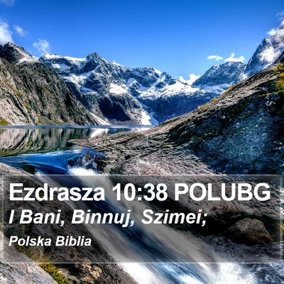 Ezdrasza 10:38 POLUBG Bible Verse Image