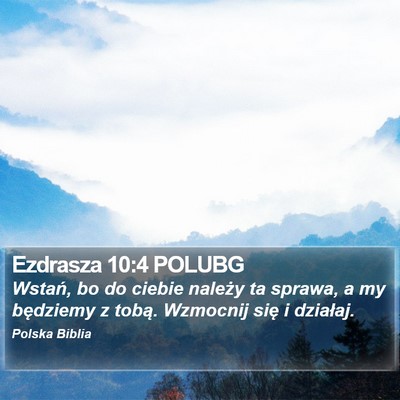Ezdrasza 10:4 POLUBG Bible Verse Image