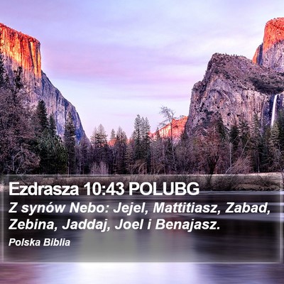Ezdrasza 10:43 POLUBG Bible Verse Image