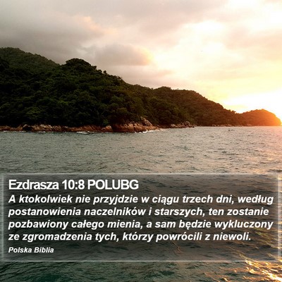 Ezdrasza 10:8 POLUBG Bible Verse Image