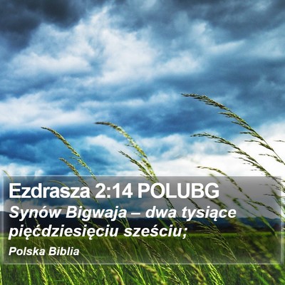 Ezdrasza 2:14 POLUBG Bible Verse Image