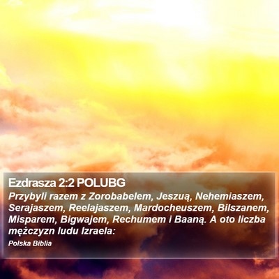 Ezdrasza 2:2 POLUBG Bible Verse Image