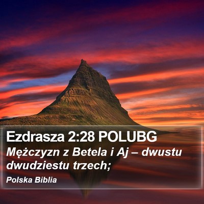 Ezdrasza 2:28 POLUBG Bible Verse Image