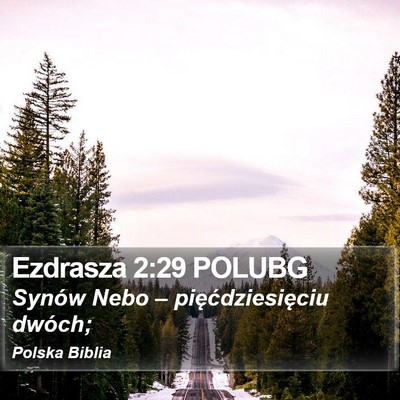 Ezdrasza 2:29 POLUBG Bible Verse Image