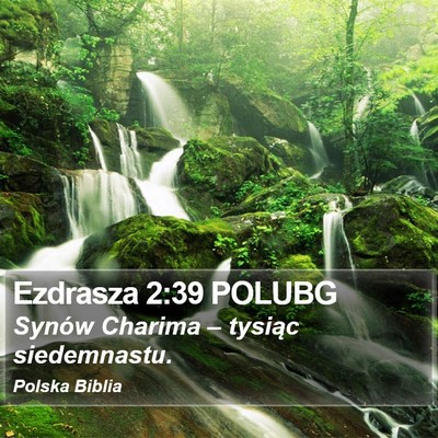 Ezdrasza 2:39 POLUBG Bible Verse Image