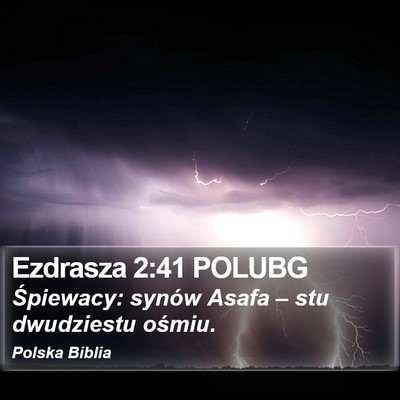 Ezdrasza 2:41 POLUBG Bible Verse Image