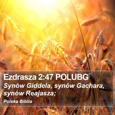 Ezdrasza 2:47 POLUBG Bible Verse Image