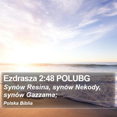 Ezdrasza 2:48 POLUBG Bible Verse Image