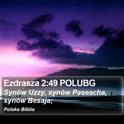 Ezdrasza 2:49 POLUBG Bible Verse Image