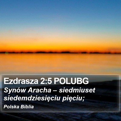 Ezdrasza 2:5 POLUBG Bible Verse Image