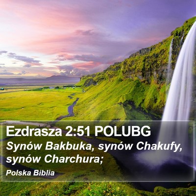 Ezdrasza 2:51 POLUBG Bible Verse Image