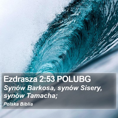 Ezdrasza 2:53 POLUBG Bible Verse Image