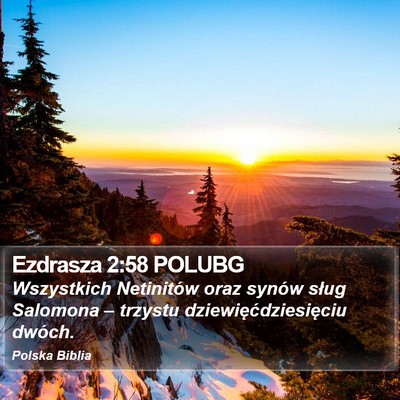 Ezdrasza 2:58 POLUBG Bible Verse Image
