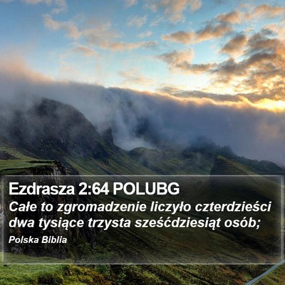 Ezdrasza 2:64 POLUBG Bible Verse Image