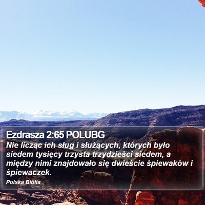 Ezdrasza 2:65 POLUBG Bible Verse Image