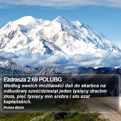 Ezdrasza 2:69 POLUBG Bible Verse Image