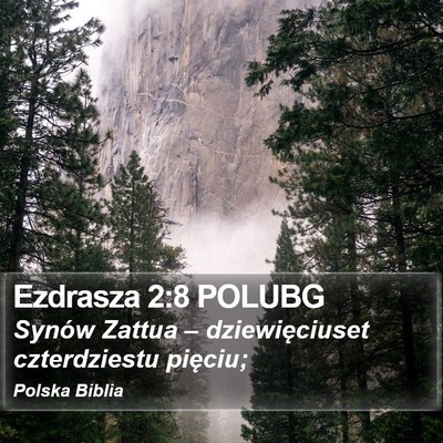 Ezdrasza 2:8 POLUBG Bible Verse Image