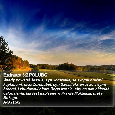 Ezdrasza 3:2 POLUBG Bible Verse Image