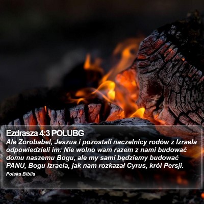 Ezdrasza 4:3 POLUBG Bible Verse Image