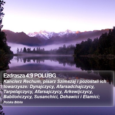 Ezdrasza 4:9 POLUBG Bible Verse Image